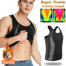 Men Neoprene Body Shaper Promote Sweat Shapewear Slimming Vest Waist Trainer Male Thermo Shapers Mens Modeling Top