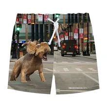 Качественные летние шорты для маленьких мальчиков детская одежда повседневные пляжные шорты с рисунком динозавра для маленьких мальчиков От 2 до 10 лет