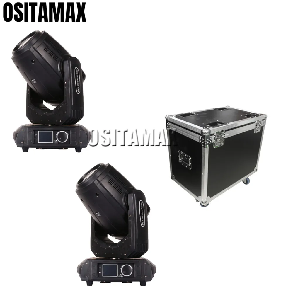 2 шт. в flycase 280 Вт Луч sharpy lyre spot wash 3 1 dmx 10R Вращающаяся головка профессиональное
