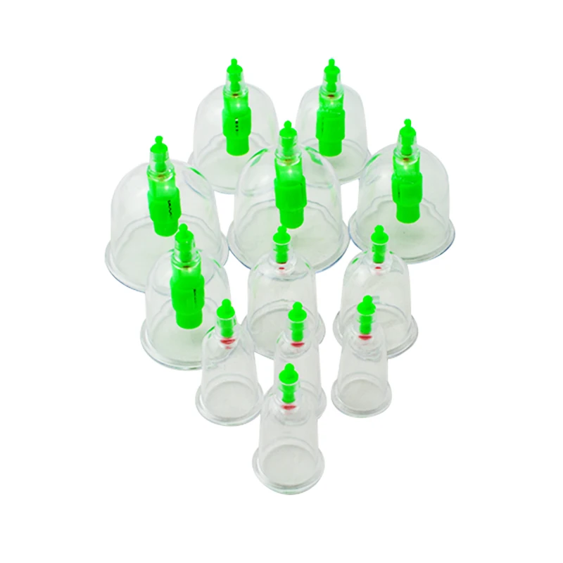 Health Care Vacuum Chinese Medical 12 cups Body Cupping Set + 6