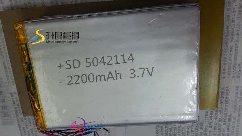 SD маленькая емкость литий ионный полимерный аккумулятор 3s1p 5042114 2200 мАч D = 5 мм L 114 H