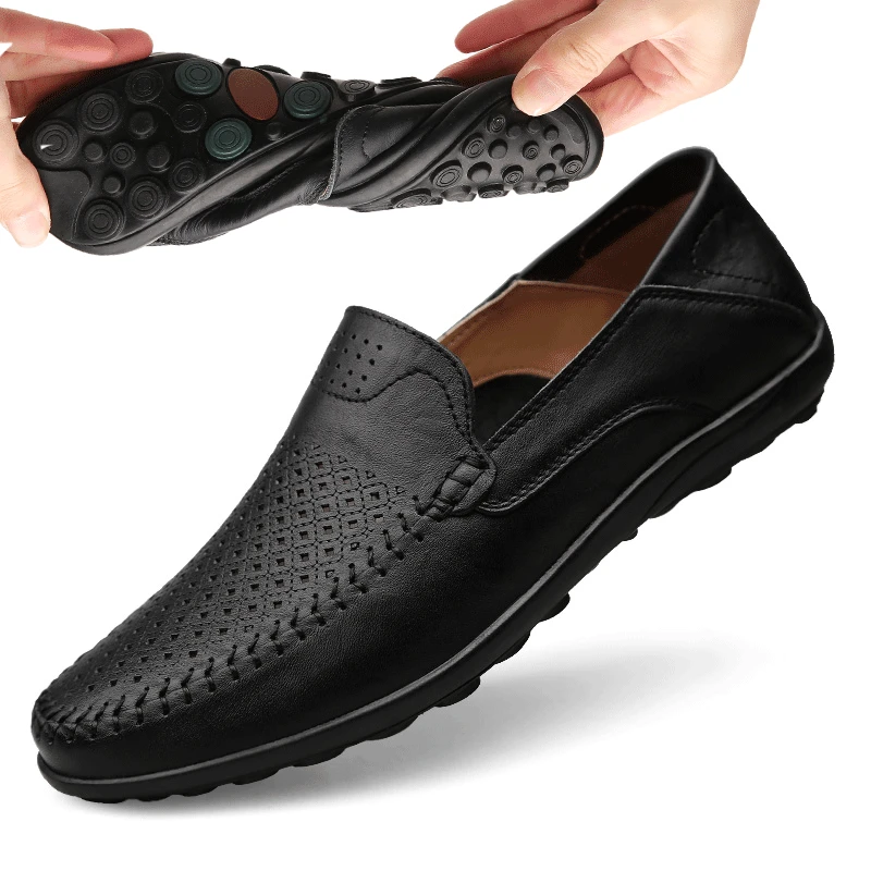 

Breathable Men Shoes Casual Brand Sneakers 2019 Genuine Leather Mens Shoes Loafers Moccasins Summer Shoes Men Zapatos De Hombre