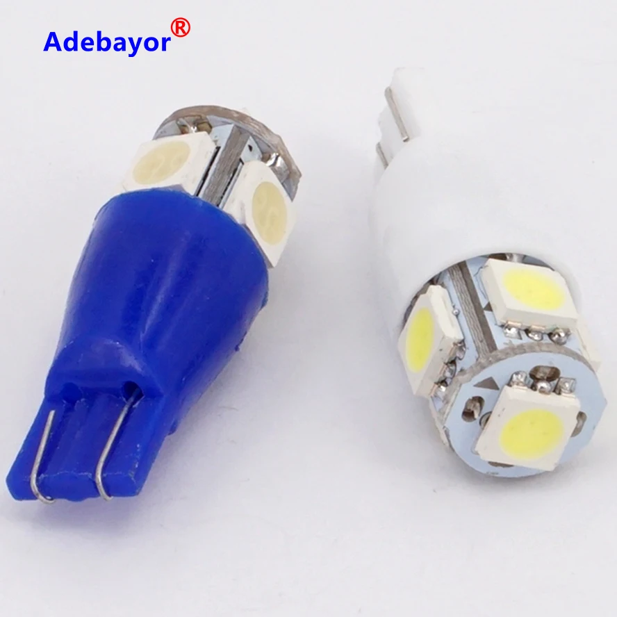 100 x Бесплатная доставка T10 стробоскопическая вспышка W5W 194 5 SMD 5050 светодиодная