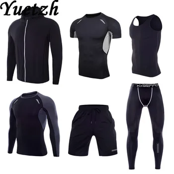 

mens tracksuit fitness sport suit men sportswear sport running set gym suits tracking suit wear hiking climbing casual clothes