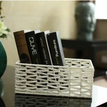 Кукурузные отруби домашняя Организация zakka декоративные корзины для хранения panier de Range en tissu cestas de almacenamiento colgantes