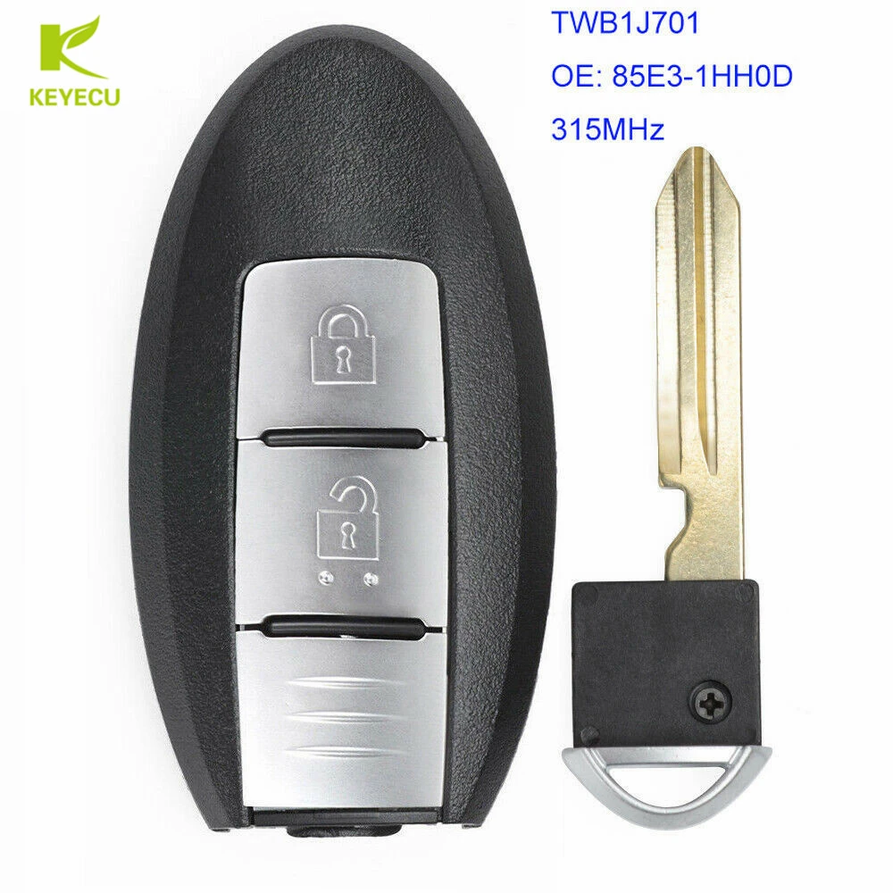 Keyecu Replacement Smart Remote Transmitter Key Fob 315mhz Id46 For Nissan Micra K13 March K13 Leaf 2012 2016 Twb1j701 Car Key Aliexpress