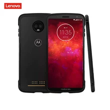 Moto Z3 Play чехол, lenovo Алюминиевый металлический бампер с защитой от царапин, противоударный, совместимый с Moto Mods защитный чехол для M