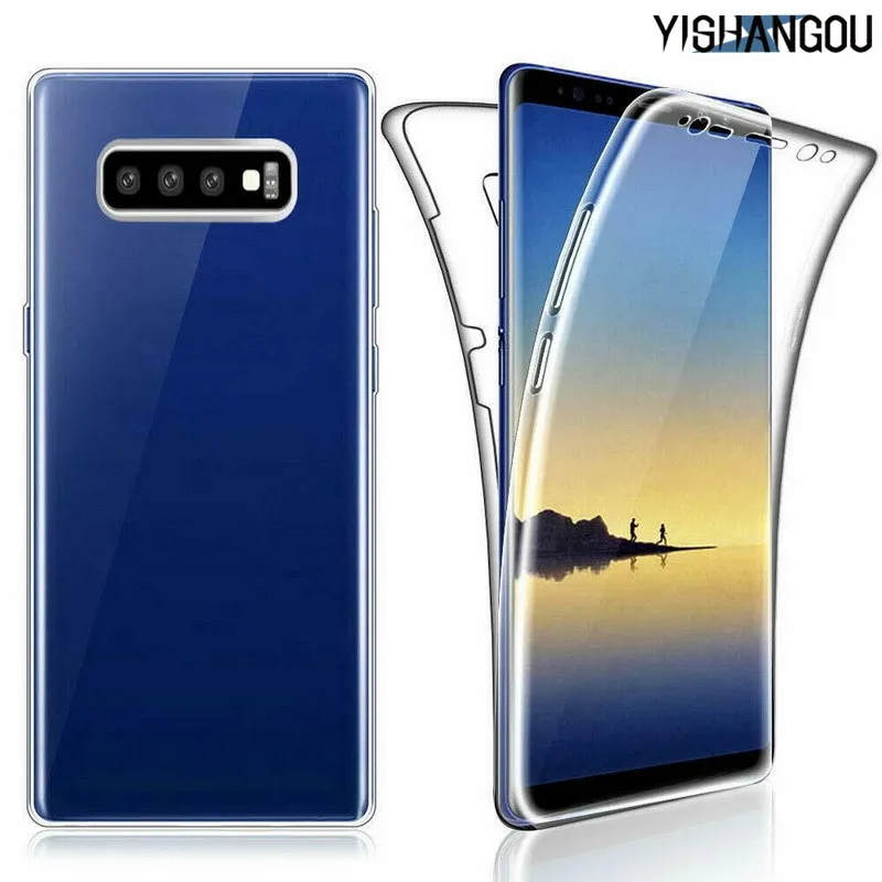 

360 Degree Full Body Cover Soft TPU Case For Samsung Galaxy S10 Plus S10e S9 S8 S6 S7 Edge Note 8 9 A6 A7 A8 2018 J8 J4 J6 Prime