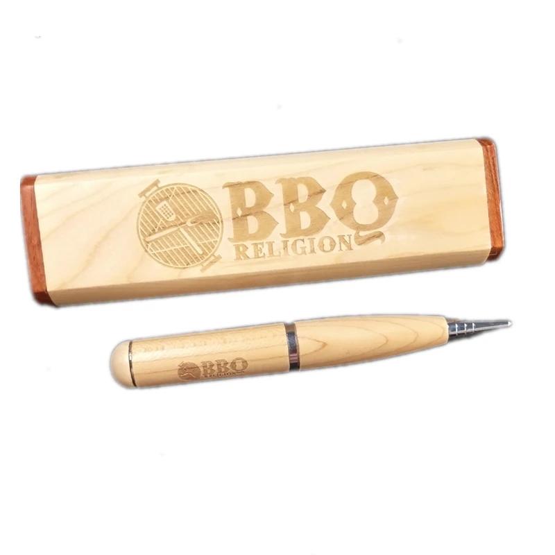 

Custom LOGO Wooden Ballpoint Pen USB with Elegant Pen Box USB 2.0 Memory Flash Stick