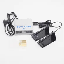 Стоматологическая лаборатория тонкая электрическая машина для вырезания ножей, двойная ручка и 6 наконечников