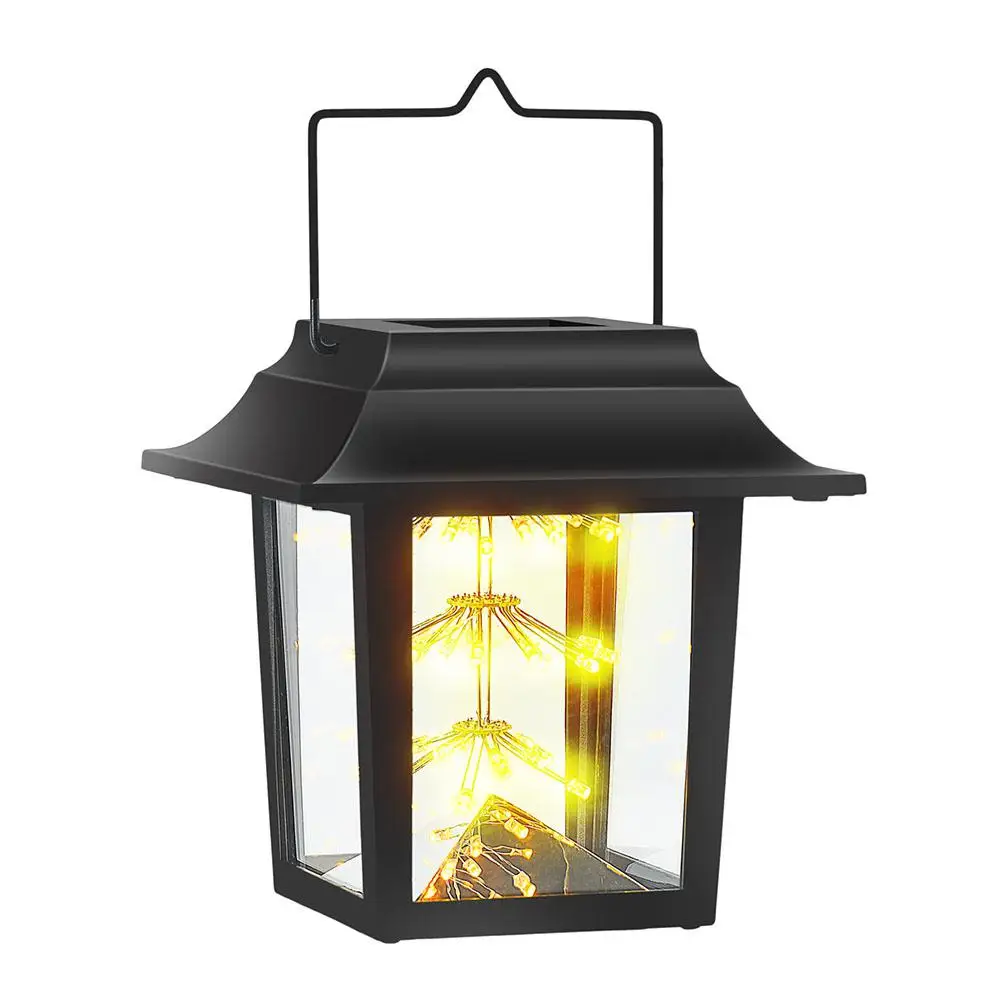 

TPFOCUS LED Solar Starry Candle Light Lamp Garden Hanging Lamp Solar Wind Light Outdoor Holiday Garden Decoration Light