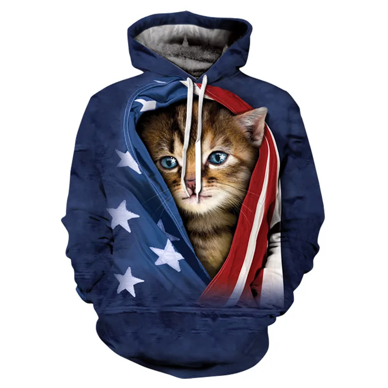 

Hooded Hoodies Hiding Cat 3D Print Sweatshirt Women Long Sleeve Pullovers Sweatshirts Hoodie Capuche Streetwear Plus Size 4XL