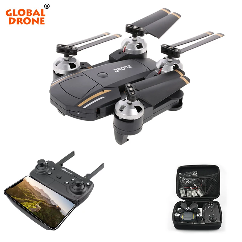 

Global Drone Folding Quadcopter with Camera HD High Hold Mode Dron Profissional Remote Control FPV Selfie Drone Com Camera HD