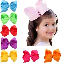 Oversize bow Clip Boutique Baby Girl Ribbon Bows Clips Hairpin Infant Girls Big Bowknot Clips Hairgrip