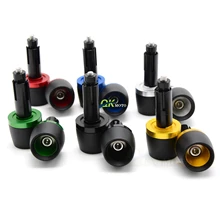 Универсальные мотоциклы ручной грузики руля наконечники для Kawasaki ninja zx6r SUZUKI GSR 600 750 LTZ400 YAMAHA XJ6 xjr1300 tmax500