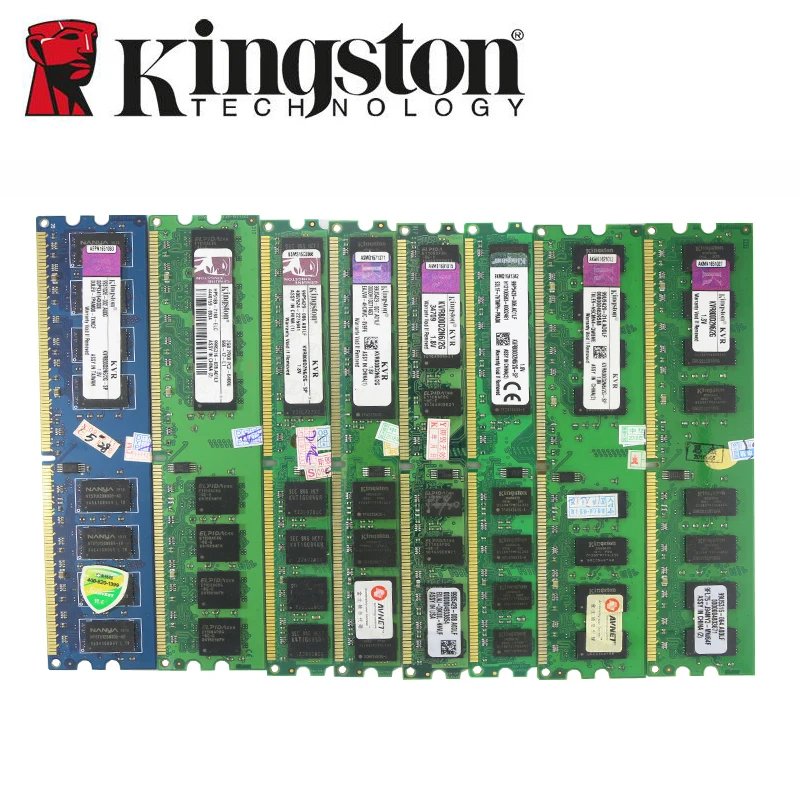 Kingston1GB 2GB PC2 DDR2 4GB DDR3 8GB 667MHZ 800MHZ 1333MHZ 1600MHZ 8G 1333 PC Память ram Memoria модуль настольный компьютер