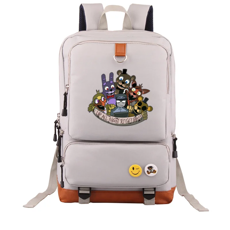 Newtal Five Nights At Freddy's», «пять ночей у Фредди», футболка с изображением персонажей видеоигр рюкзак человек сумки Чика; Фокси Бонни с рисунком персонажей из игры «пять ночей в Фредди» Rucksack сумка Повседневное дорожная сумка в подарок