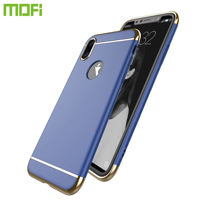 For-iPhone-X-Case-Topk-Premium-Frosted-Shockproof-Plating-Metal-Texture-Skin-Protector-Phone-Case-for (2)