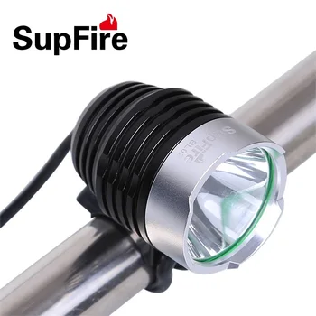 

SupFire BL02 Cree XM-T6 LED Flashlight USB Bicycle Headlight for Riding Fishing LED by 18650 Battery