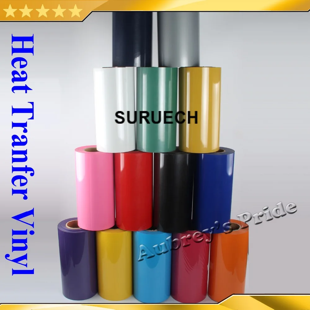 

Free Ship 30cmx100CM (12"x40") PVC Heat Transfer Vinyl Heat Press Machine Cutting Plotter Cutter T-shirt DIY Foil Film