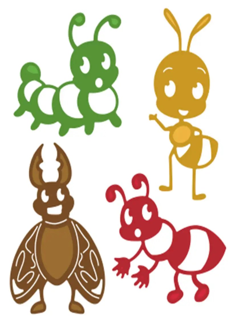 

4pcs/set BEE / Ant Design Customized Stencil Metal Cutting Knives Cutting Dies Practice DIY Scrapbooking Album Craft Dies