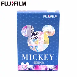 Оригинальный Fujifilm Fuji Instax Mini 8 Новый Микки Маус Плёнки 10 Простыни детские для 7 8 9 50 s 7 s 90 25 поделиться SP-1 SP-2 мгновение камер