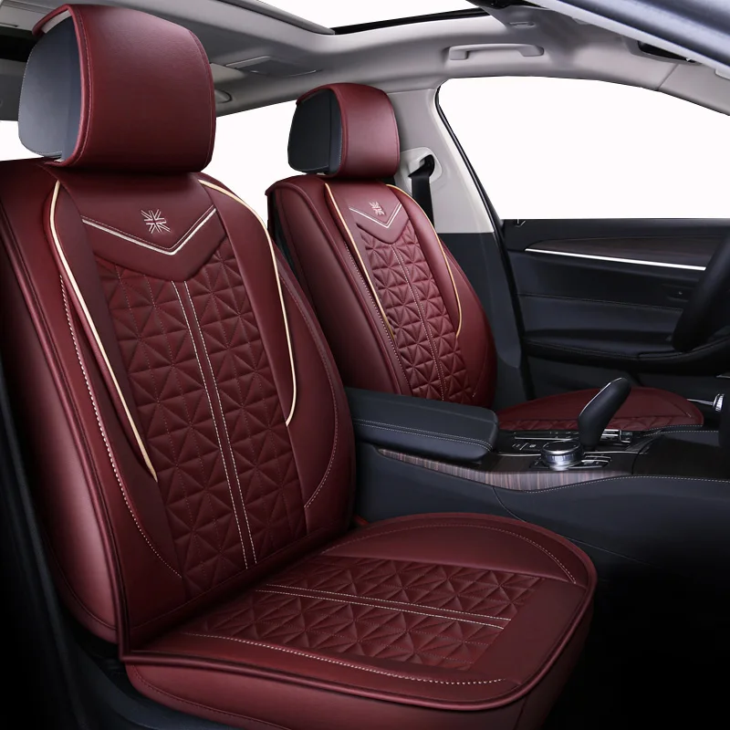 

(Front+Rear)PU Leather Automobiles car seat cover for Skoda Octavia 1 2 a5 a7 RS Superb 2 3 2017 2016 2015 2014 2013 2012 2011