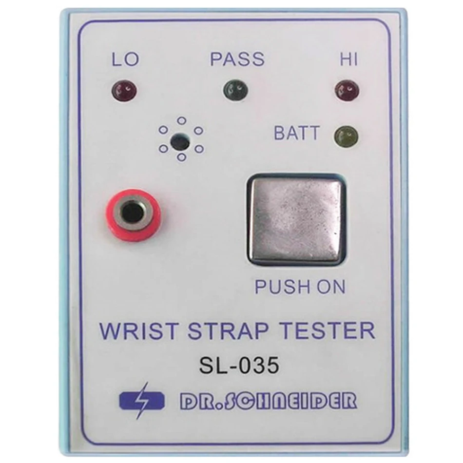 SL-035 статическое электричество ESD Ремешок Тестер для антистатического наручного ремня заземление провода подключения подушки подключения
