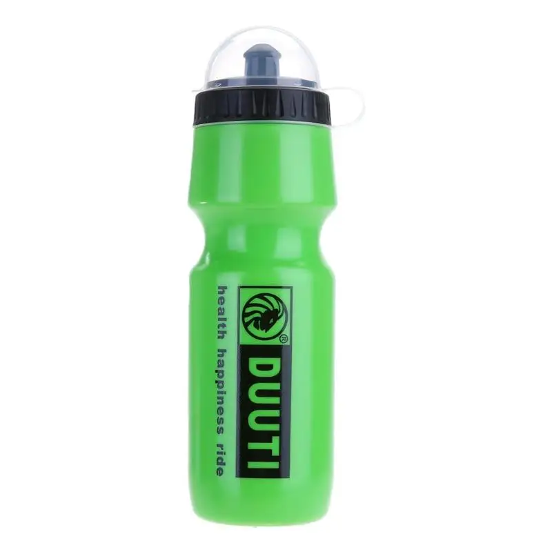 Новинка 700 мл портативная Спортивная велосипедная пластиковая бутылка для воды с защитой от пыли - Цвет: Зеленый