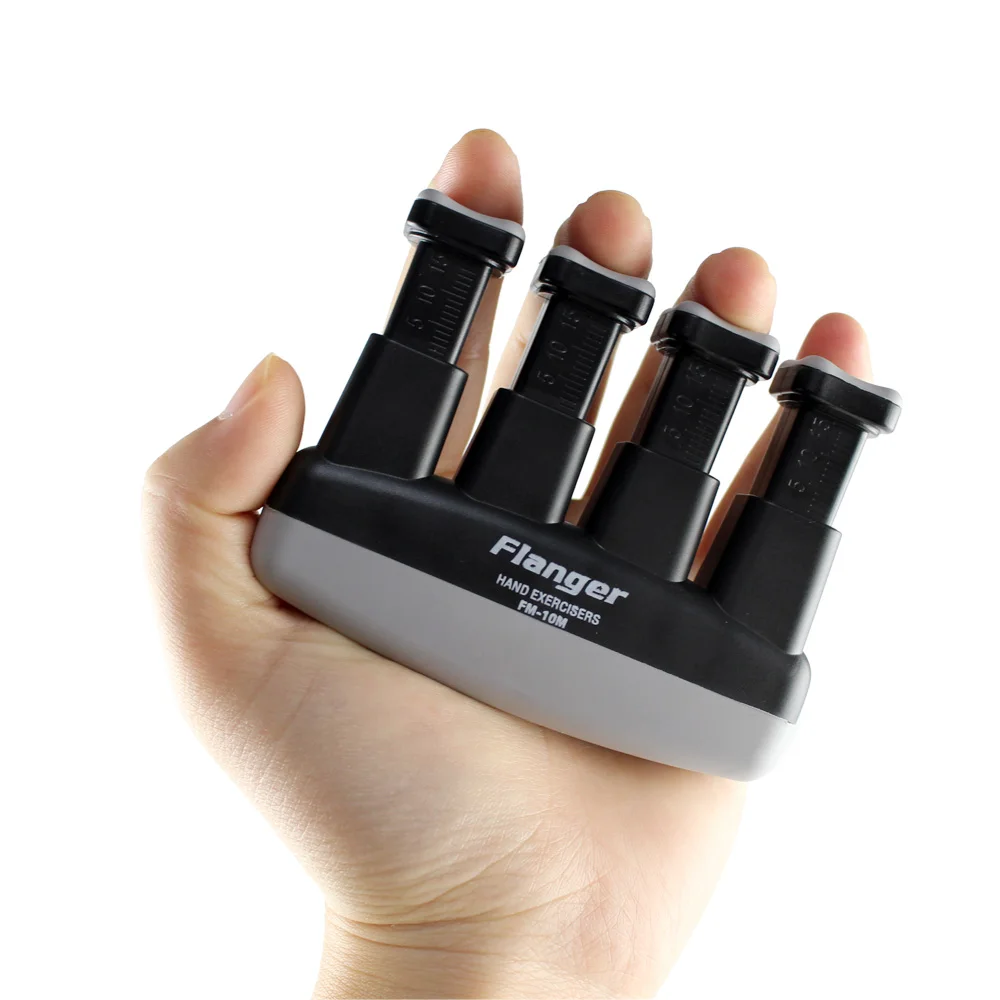 

Flanger Finger Exerciser Finger Strength Trainer Gym Exerciser Made of ABS for Guitar Piano Player FM-10M