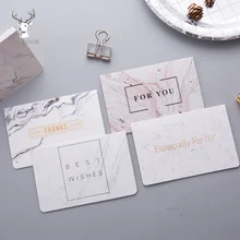 10 шт./компл. Мрамор текстура бронзового цвета поздравительная открытка вечерние Рождество Приглашения комплекты открыток для свадьбы свадебный душ фигурки для торта на день рождения