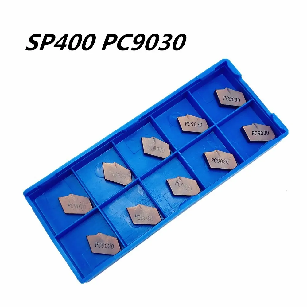 

20PCS Turning tool SP400 PC9030 4mm high quality carbide blade metal turning tool SP400 lathe tools CNC parts and slotting tool