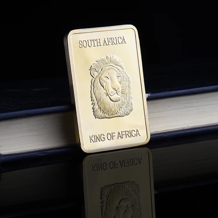 Южная Африка Krugerrand король Африки золотые монеты с покрытием слиток бар олень и