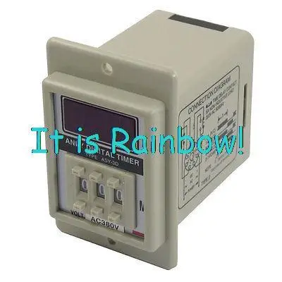 

Free Shipping 0.1-99.9 Second 8 Terminals Digital Timer Programmable Time Relay