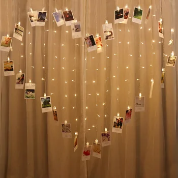 

1/3m Photo Clip Led String Lights Wedding Decoration Romantic Photo Clip Wedding Party Supplies Baby Shower Party Decorations.Q