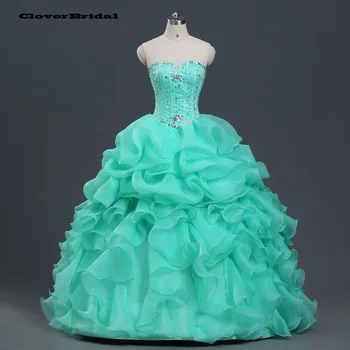 CloverBridal organza quinceanera dress dresses vestido