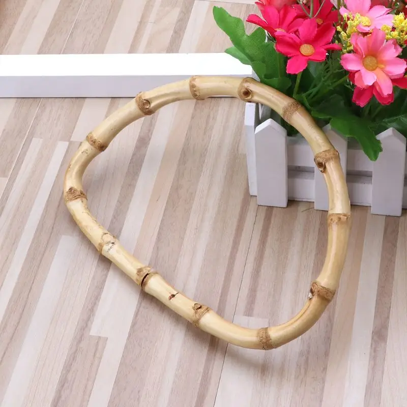 Новая бамбуковая сумка d формы 1 шт. ручка для ручных сумок тоут DIY изготовления