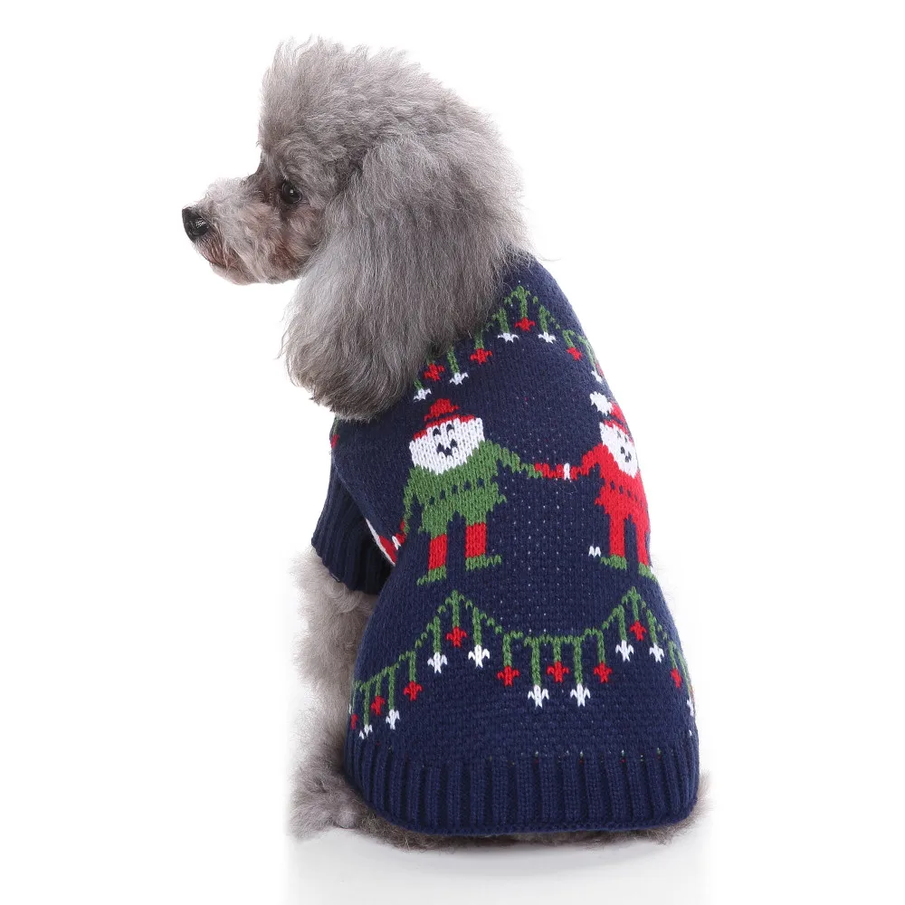 S/M/L/XL Honden Kledij одежда для домашних животных Рождество Универсальный собаки удобный фестиваль платье свитер трикотаж полиэстер одежда#0807