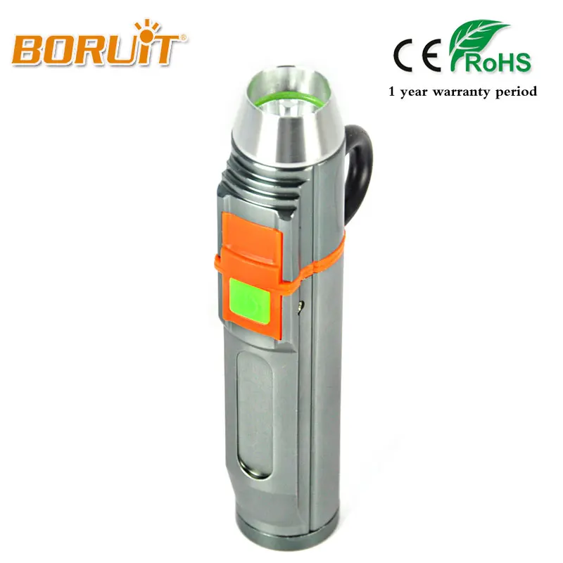 

BORUIT 1000LM 3 Modes Q5 LED Flashlight Aluminum Torch Flash Lamp USB Rechargeable Outdoor Portable Lantern For Camping Hunting