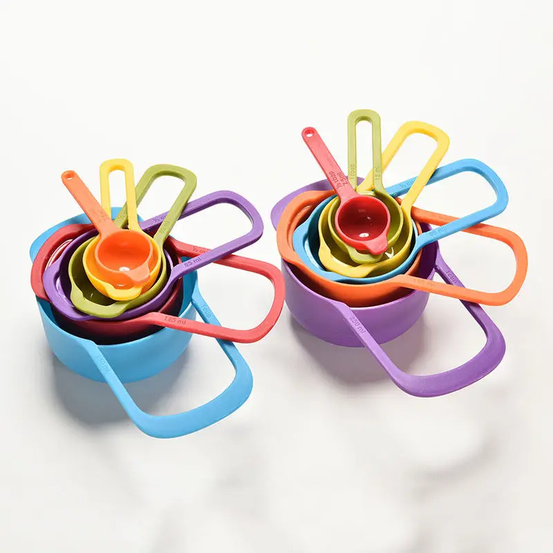 Colorful 6PCS Kitchen Colourworks Measuring Spoons Measuring Cups Spoon Cup Baking Utensil Set Kit Measuring Tools