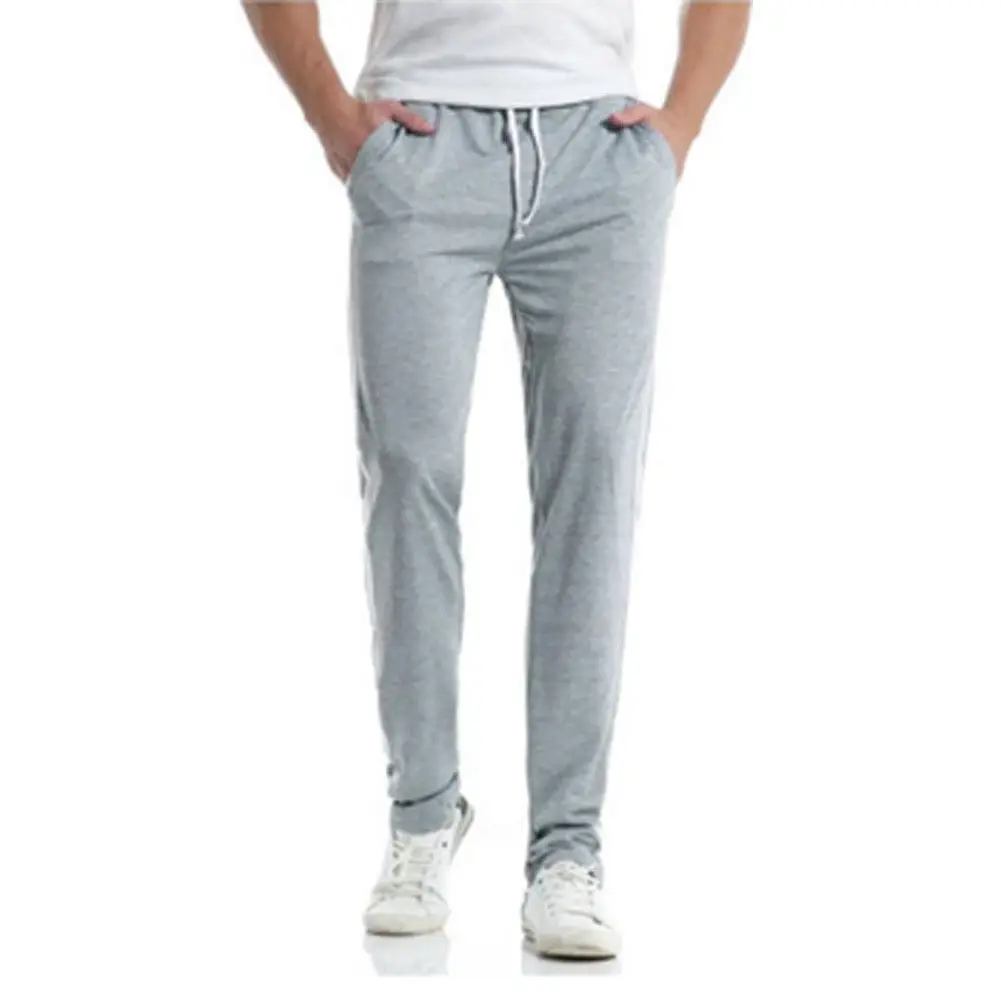 Для мужчин тренажерный зал Slim Fit Брюки Костюм Топы джоггеры скинни пот трек брюки