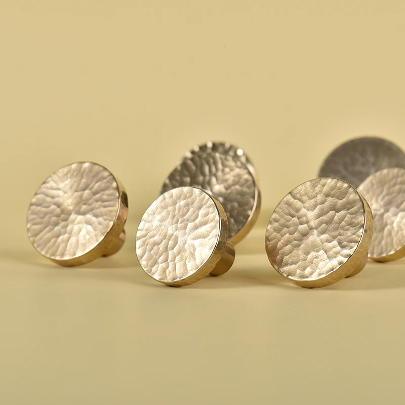 

Handmade Brass Round Cabinet Door Knobs and Handles Furnitures Cupboard Wardrobe Drawer Pull Handles