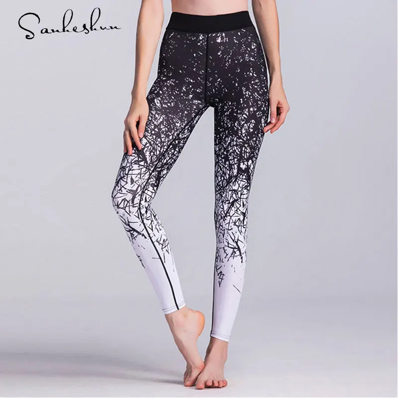 Yoga Pants Women Sports Clothing Good Quality Printed Yoga leggings Fitness Yoga Running Tights
