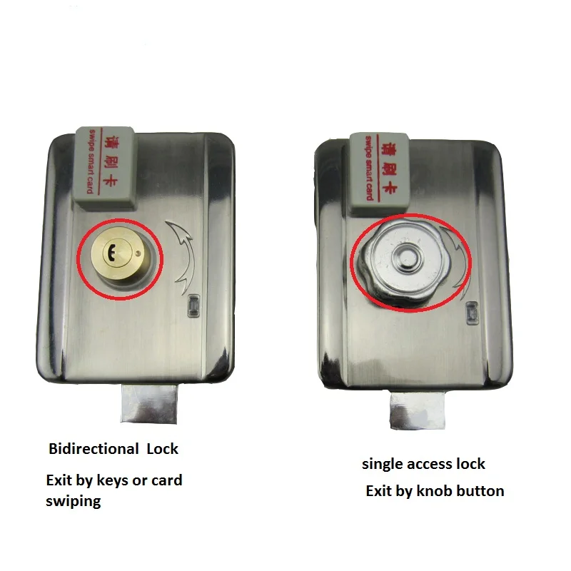 DC12V Two-way Door and Gate Access Control System Electronic Integrated RFID Lock with RFID reader with 20pcs ID 125KHZ keyfob