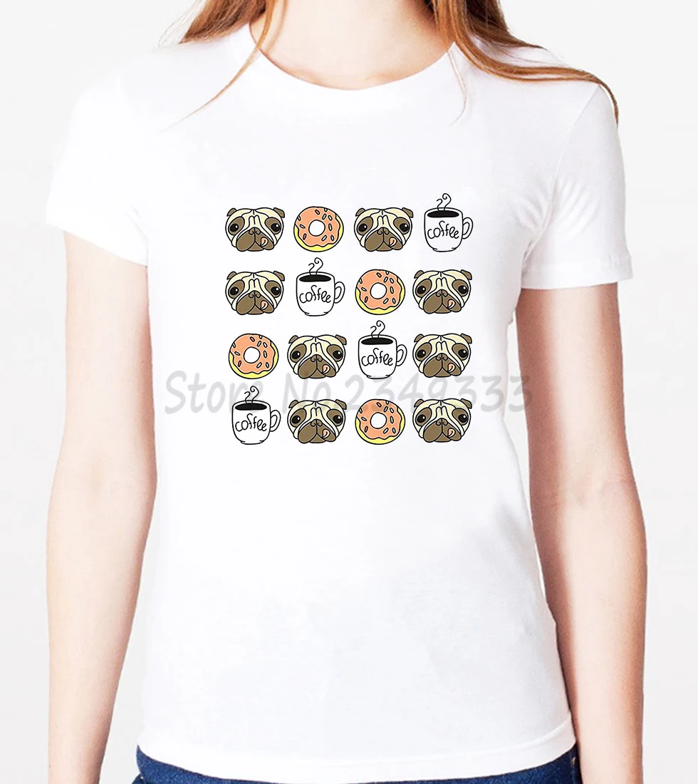 

PUG LIFE Print Women tshirt Modal Casual Loose Funny t shirts For Lady Top Tee SH-90