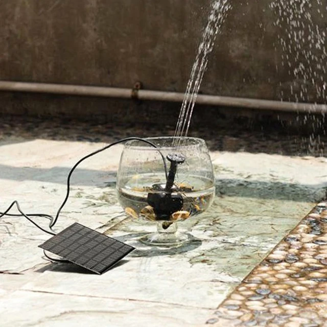 Hot 7V 1.2W Solar Power Fountain Water Pump Panel Kit Pool Home Garden Fish Pond