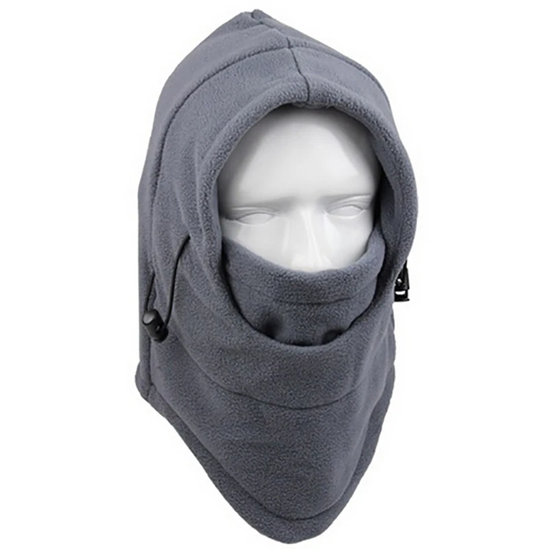 Тактическая Флисовая Шапка Балаклава маска для шеи одежда 4 в 1 капюшон Зимняя Термальная маска для лица воротник подходит для езды на мотоцикле Зимняя Маска