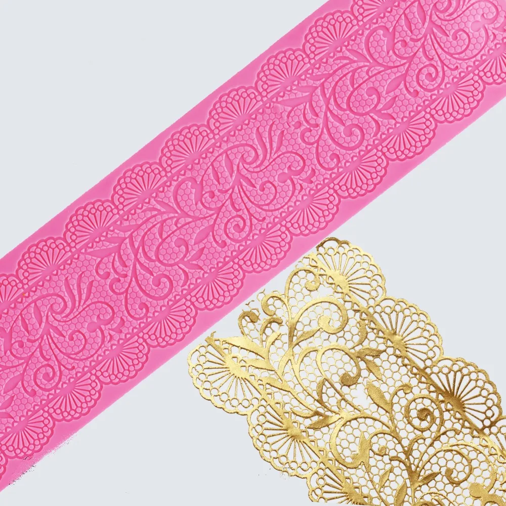 

Silicone Mat Wedding Cake Decoration Silicone Lace Mold Cake Mould Kitchen Accessories Fondant Cake Tools