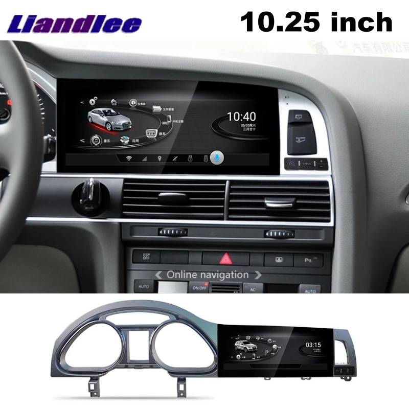 Discount Liandlee Car Multimedia Player NAVI For Audi Q7 4L V12 2005~2015 Car System Radio Stereo CarPlay Adapter GPS Screen Navigation 2