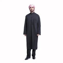 아랍 의류 남성 짠 직물 남성 이슬람 의류 이슬람 모자 블랙 BTH805